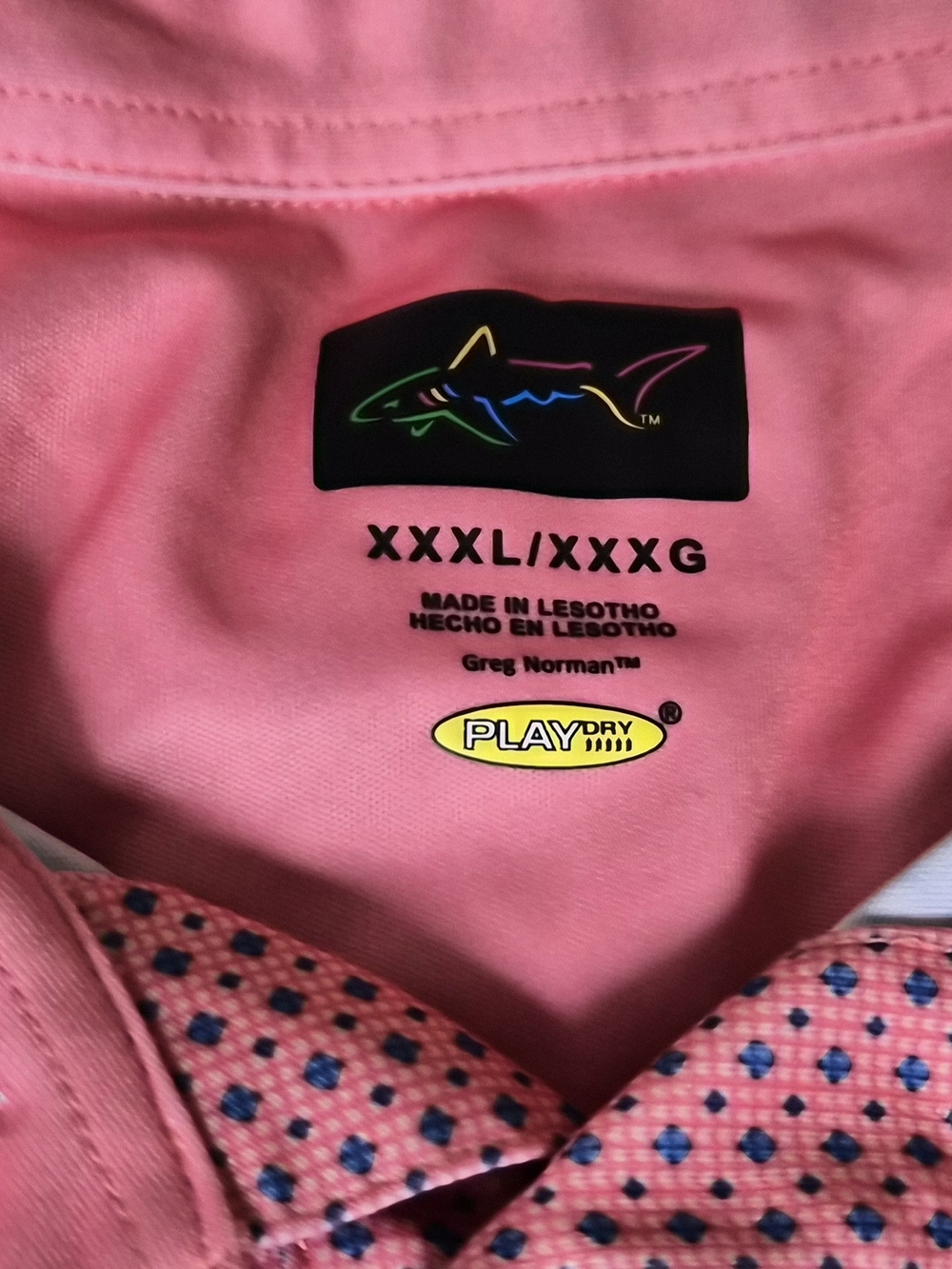 Greg Norman Pink Golf Polo - PlayDry